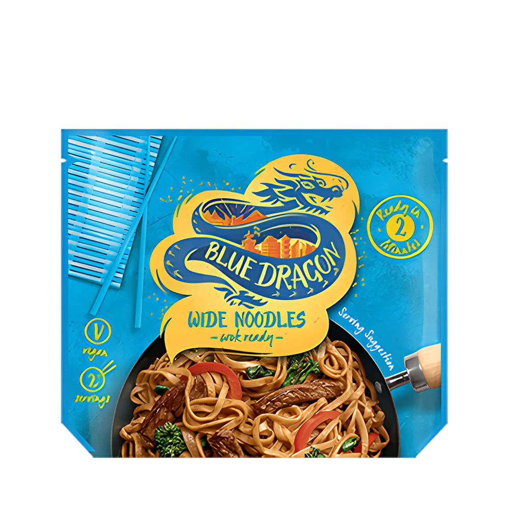 Φαρδιά Νουντλς Έτοιμα Για Γουόκ Blue Dragon Wide Wok Ready Noodles 300g